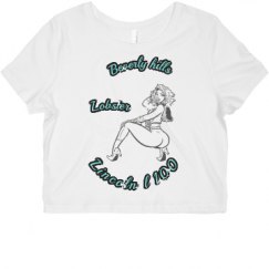 Ladies Slim Fit Crop Top Tee
