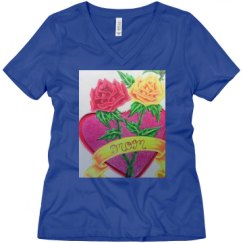 Ladies Relaxed Fit V-Neck Tee