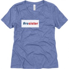 Ladies Relaxed Fit Super Soft Triblend V-Neck Tee