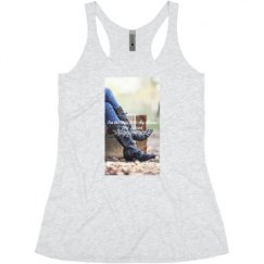 Ladies Slim Fit Super Soft Racerback Triblend Tank