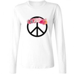 Ladies Relaxed Fit Basic Long Sleeve Tee