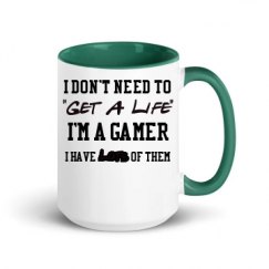 15oz Ceramic Mug with Color Inside