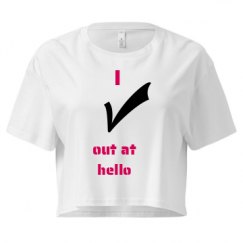 Ladies Festival Cali Crop Top Tee