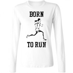 Ladies Relaxed Fit Basic Long Sleeve Tee