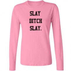 Ladies Relaxed Fit Basic Long Sleeve Tee