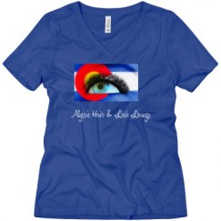 Ladies Relaxed Fit V-Neck Tee