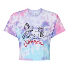 Women's Tie Dye Crop Top Tee