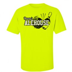 Unisex Ultra Cotton Safety Neon Crewneck Tee