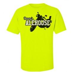 Unisex Ultra Cotton Safety Neon Crewneck Tee