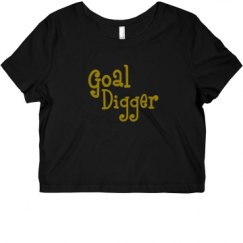 Ladies Slim Fit Crop Top Tee