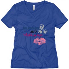 Ladies Relaxed Fit V-Neck Tee