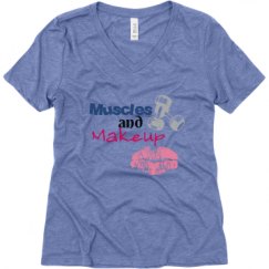 Ladies Relaxed Fit Super Soft Triblend V-Neck Tee