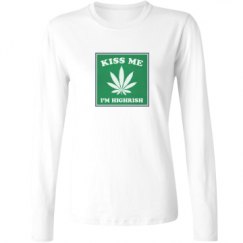 Ladies Relaxed Fit Basic Long Sleeve Tee