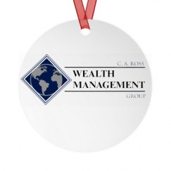 Metal Round Christmas Ornament