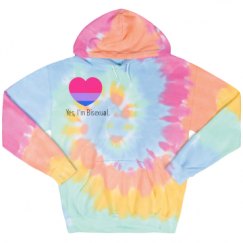Unisex Tie-Dye Fleece Hoodie