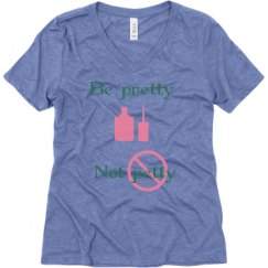 Ladies Relaxed Fit Super Soft Triblend V-Neck Tee