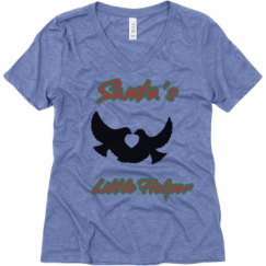 Ladies Relaxed Fit Super Soft Triblend V-Neck Tee