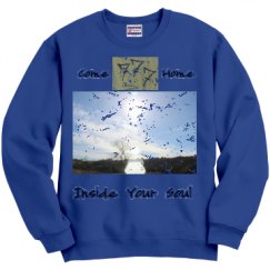Unisex Film and Foil Crewneck Sweatshirt