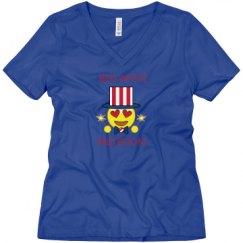 Ladies Relaxed Fit V-Neck Tee