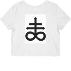 Ladies Slim Fit Crop Top Tee