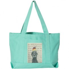 Seaside Cotton Canvas Pigment-Dyed Boat Tote Bag