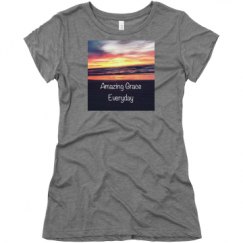 Ladies Slim Fit Super Soft Triblend Tee