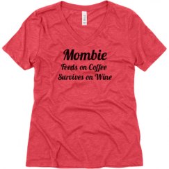 Ladies Relaxed Fit Super Soft Triblend V-Neck Tee