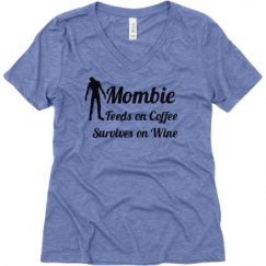 Ladies Relaxed Fit Super Soft Triblend V-Neck Tee