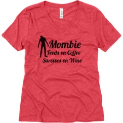 Ladies Relaxed Fit Super Soft Triblend V-Neck Tee