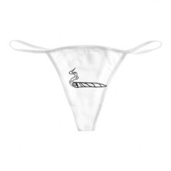 Basic White Thong Underwear