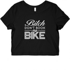 Ladies Slim Fit Crop Top Tee