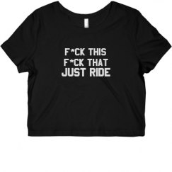 Ladies Slim Fit Crop Top Tee