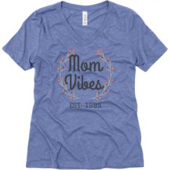 Ladies Relaxed Fit Super Soft Triblend V-Neck Tee