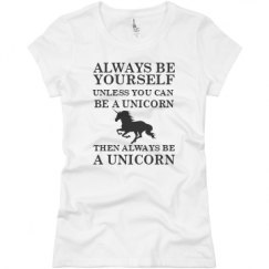 Ladies Slim Fit Basic Promo Jersey Tee