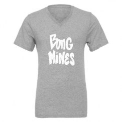 Unisex CVC Jersey V-Neck T-Shirt