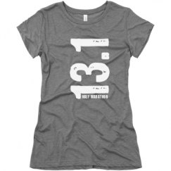 Ladies Slim Fit Super Soft Triblend Tee