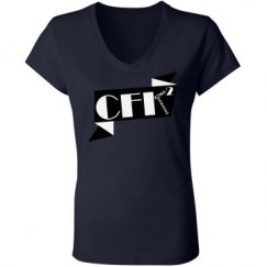 Ladies Slim Fit V-Neck Jersey Tee