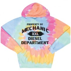 Unisex Tie-Dye Fleece Hoodie