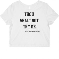 Ladies Slim Fit Crop Top Tee