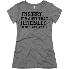 Ladies Slim Fit Super Soft Triblend Tee