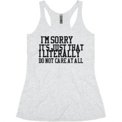 Ladies Slim Fit Super Soft Racerback Triblend Tank