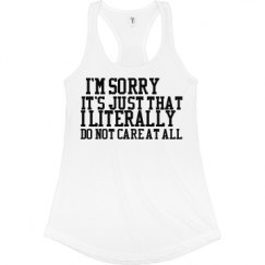 Ladies Slim Fit Racerback Tank Top