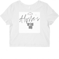Ladies Slim Fit Crop Top Tee