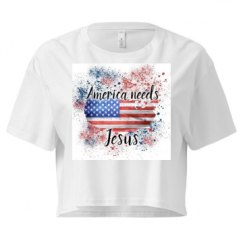 Ladies Festival Cali Crop Top Tee