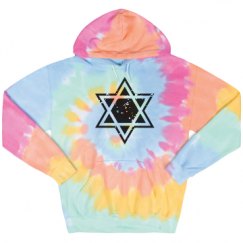 Unisex Tie-Dye Fleece Hoodie