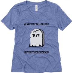 Ladies Relaxed Fit Super Soft Triblend V-Neck Tee