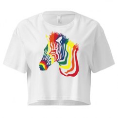 Ladies Festival Cali Crop Top Tee