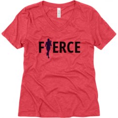 Ladies Relaxed Fit Super Soft Triblend V-Neck Tee