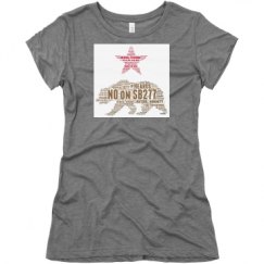 Ladies Slim Fit Super Soft Triblend Tee