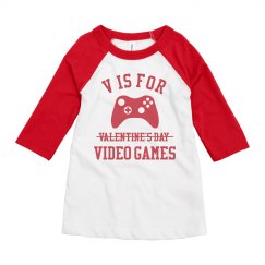 Valentine's Day Kids Video Gamer